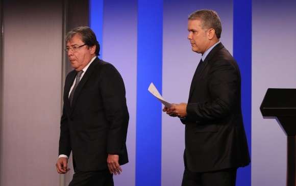 El canciller Carlos Holmes Trujillo y el presidente Iván Duque. / Presidencia