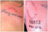 Los fallidos tatuajes de la mordida de Luis Suárez