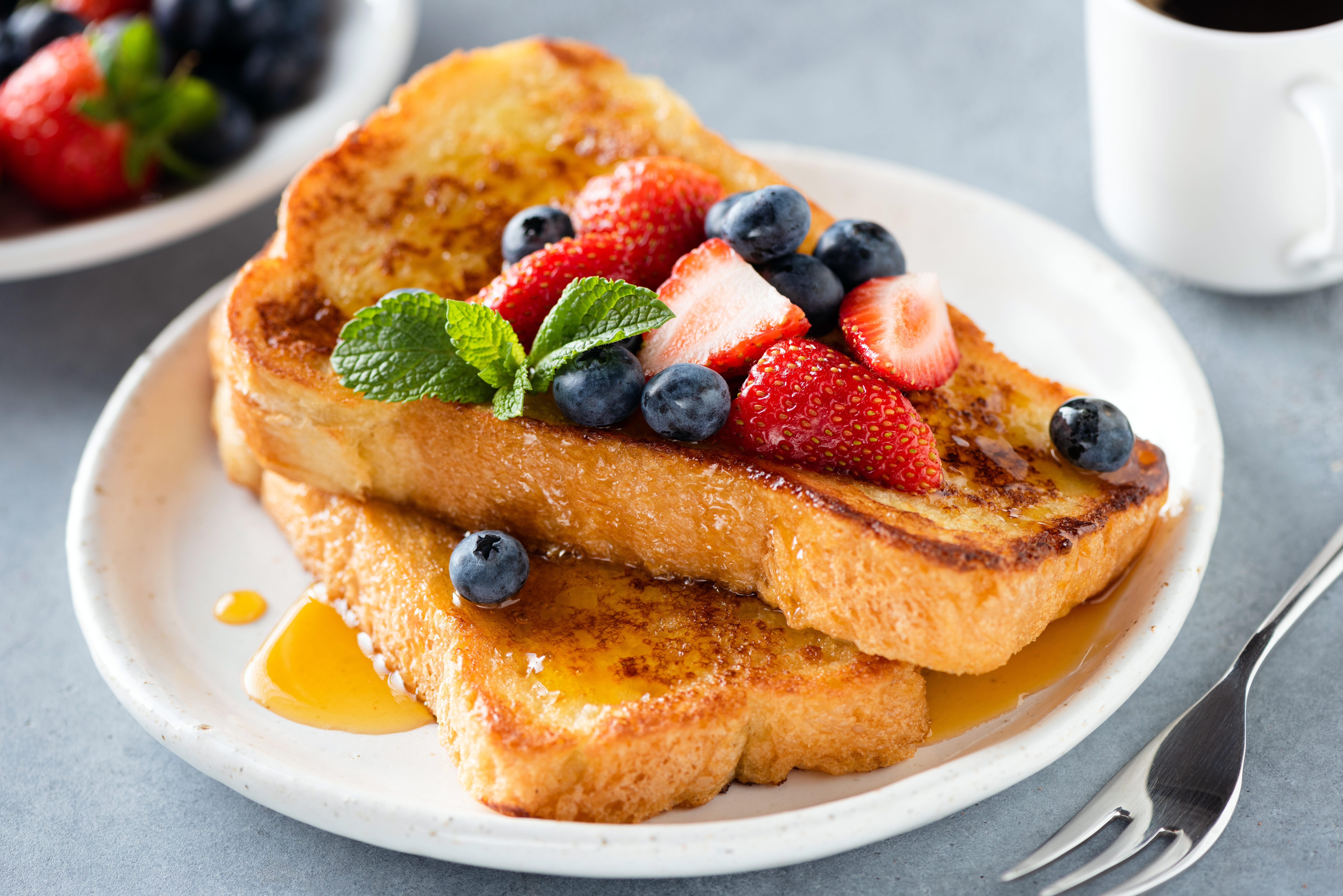 Tostadas francesas con frutas