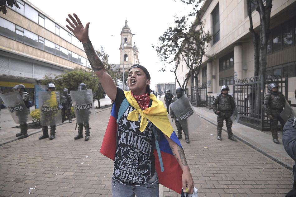 La propuesta impediría, por ejemplo, que las marchas lleguen hasta la Plaza de Bolívar. / Mauricio Alvarado - El Espectador