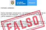 Ministerio de Salud alerta sobre información falsa por coronavirus