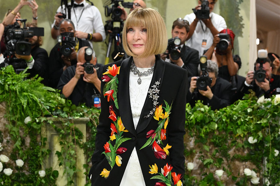 Anna Wintour, directora en jefe de la revista Vogue en la Gala del MET 2024