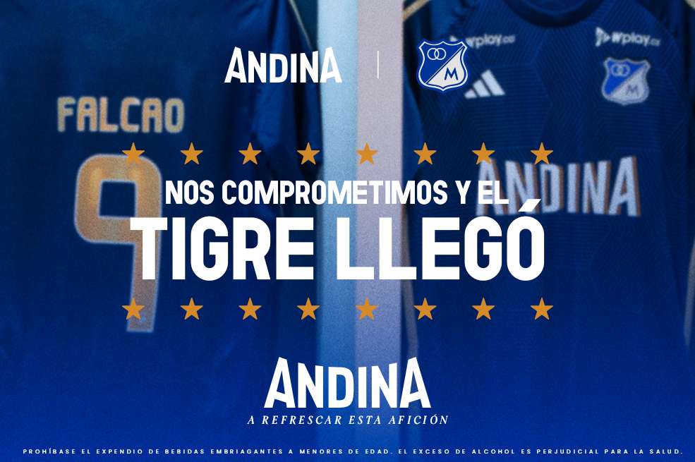 Preparen las frías, porque en los próximos partidos donde juegue Millos, habrá mucha garra y mucha Andina.