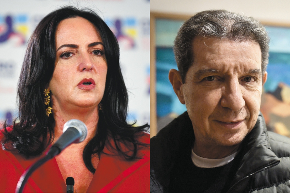 María Fernanda Cabal, senadora del Centro Democrático; José Félix Lafaurie, presidente de Fedegan y negociador del gobierno Petro con el ELN.
