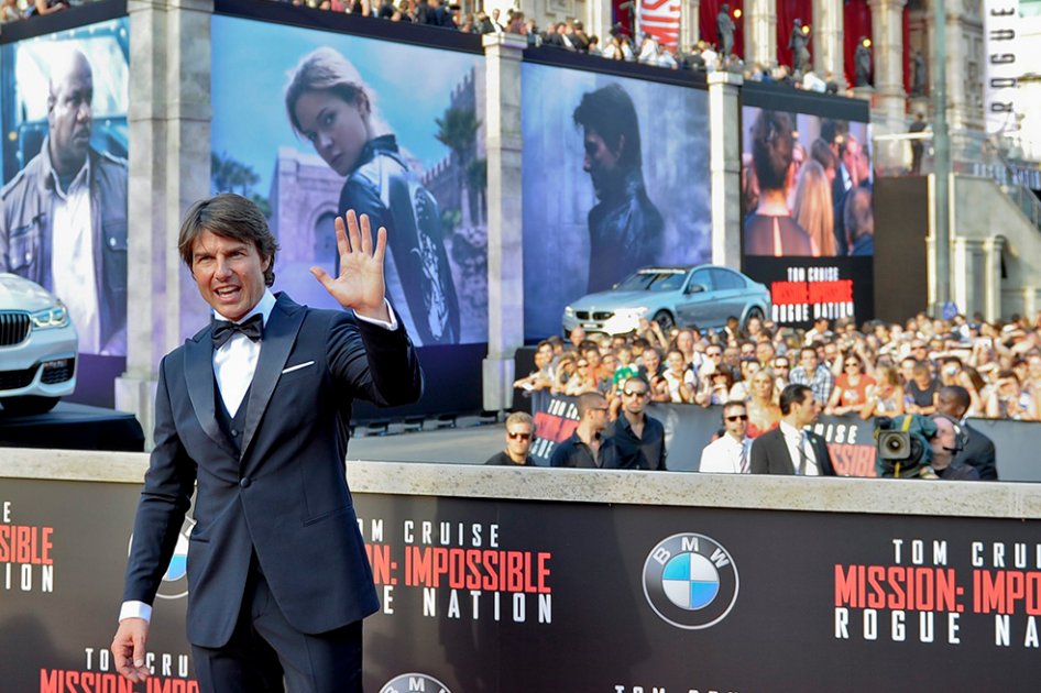 El actor estadounidense Tom Cruise asiste a la alfombra roja del estreno mundial de "Mission: Impossible - Rogue Nation". / Efe