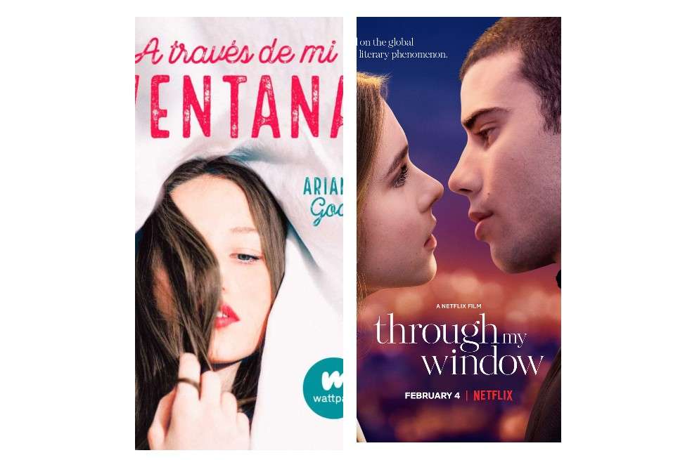 A la izquierda, imagen de la portada del libro escrito por Ariana Godoy. A la derecha, el afiche oficial de la serie que se estrenará en Netflix y se basó en su novela.
