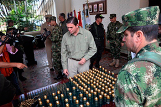 El Ministro de Defensa, Juan Carlos Pinzón, en Cali. / Mindefensa.gov.co