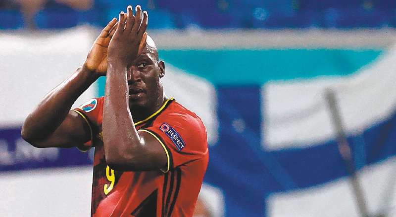 Romelu Lukaku, goleador de la selección de Bélgica, llegó a tres anotaciones en la Euro. / AFP