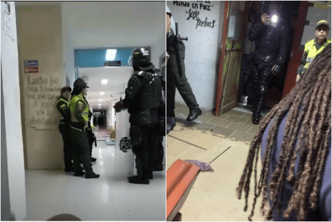 Denuncian desalojo de estudiantes por el Esmad en la Universidad de Cartagena