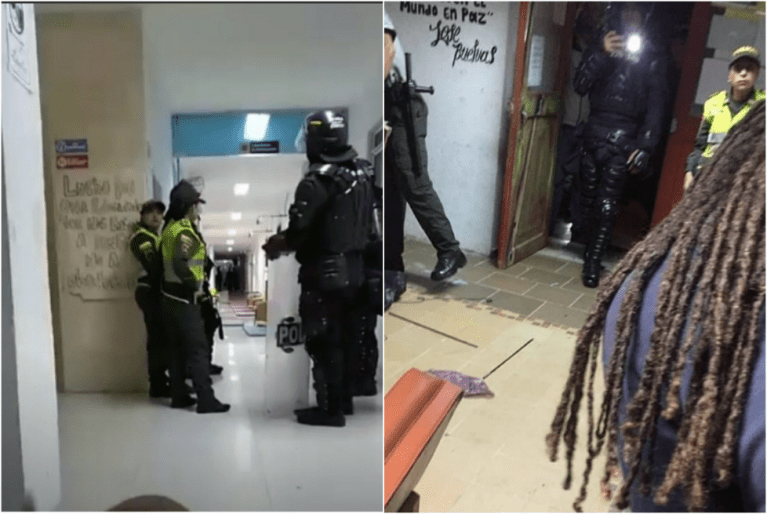 Denuncian desalojo de estudiantes por el Esmad en la Universidad de Cartagena