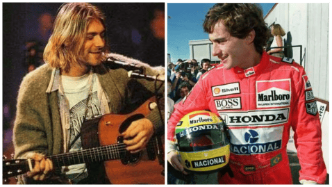 Kurt Cobain y Ayrton Senna, dos ‘rock stars’ que vivieron a 300 kilómetros por hora