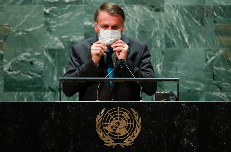 Medicinas (ineficaces) contra el COVID-19, la propuesta de Bolsonaro en la ONU