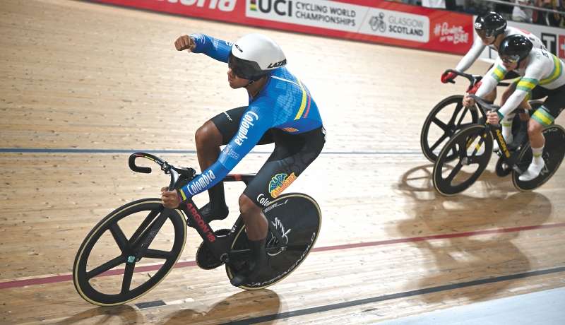 Kevin Santiago Quintero se adjudicó el título mundial en el keirin masculino del UCI Cycling World Championships en 2023.