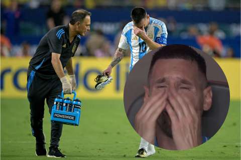 Video: la lesión de Messi que lo sacó llorando de la final de la Copa América