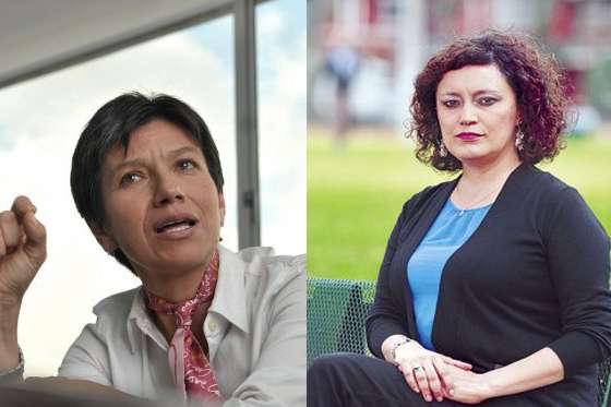 Las congresistas Claudia López y Angélica Lozano. / Archivo