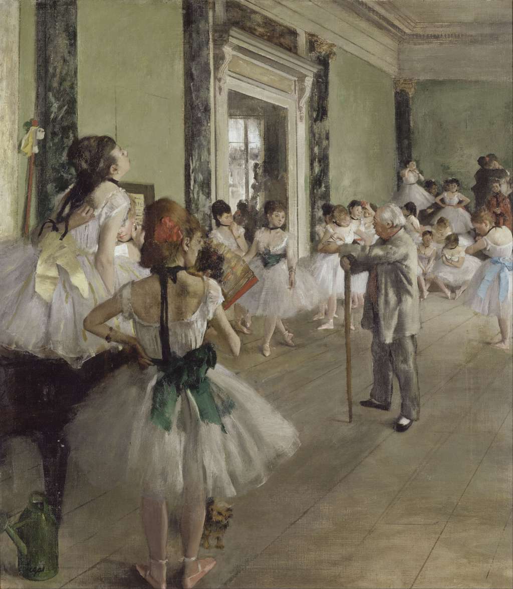 "La clase de ballet", Edgar Degas (1871-1874)
