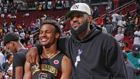 Los Lakers cumplen el sueño de LeBron James eligiendo a su hijo Bronny