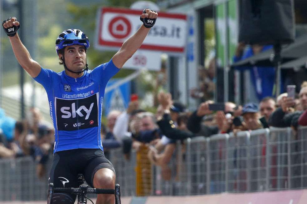 Mikel Landa ganó la etapa 19 del Giro de Italia. / AFP