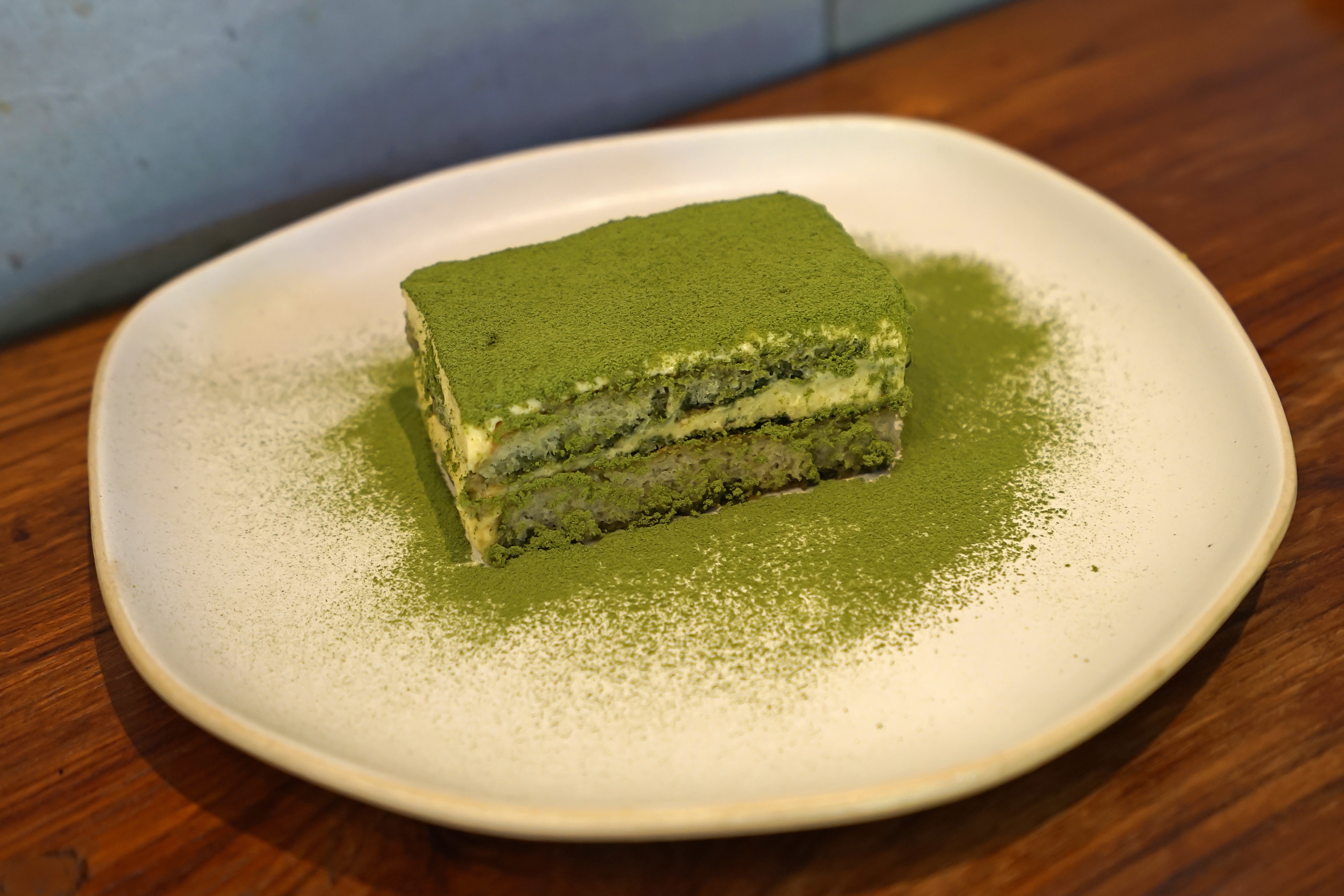 Tiramisú matcha