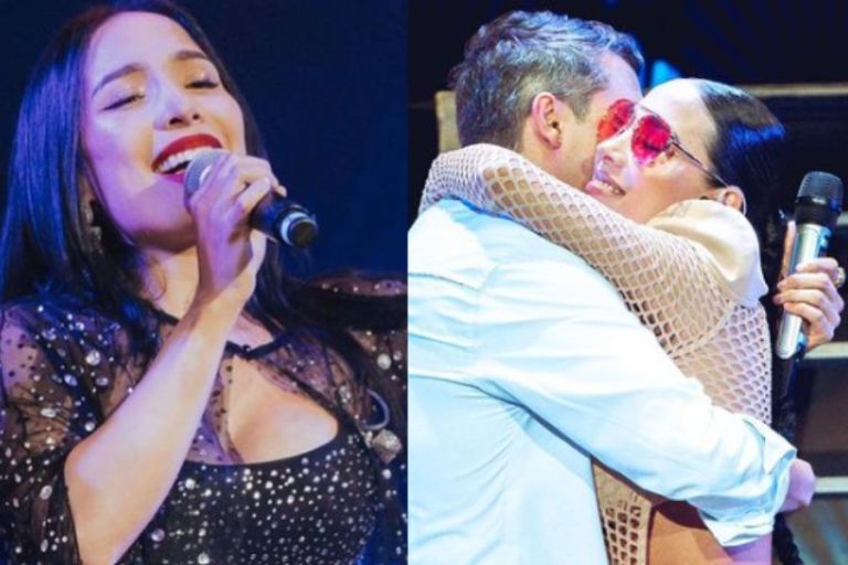 Luisa Fernanda W recuperó su seguridad y volvió a cantar junto a Pipe Bueno