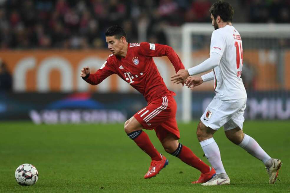 James Rodríguez, jugador del Bayern Múnich y la selección colombiana. / AFP