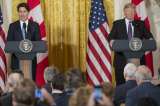 Trump y Trudeau "se hacen pasito"