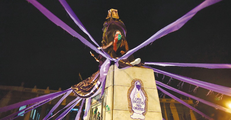 Las mujeres rechazaron los casos de violencia de género y los feminicidios. / Diana Sánchez M.