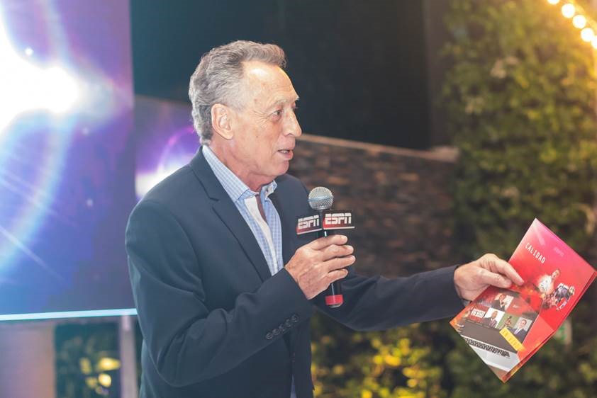 El exfutbolista y periodista Quique Wolff. / ESPN