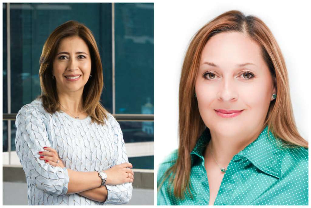 Marcela Perilla, vicepresidenta de ventas para el sector comercial en Latinoamérica para Dell EMC; y Maryury Romero, Gerente General de Colombia y Ecuador para Dell EMC. / Cortesía
