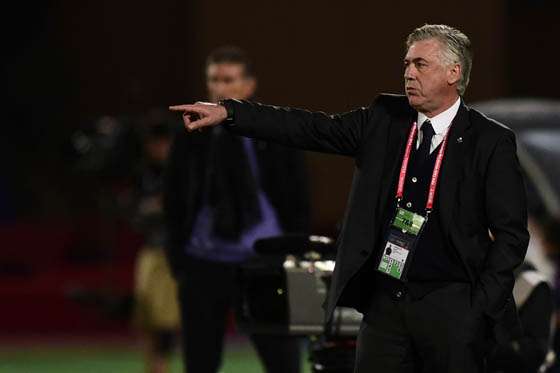 Carlo Ancelotti, entrenador del Real Madrid. Foto: AFP