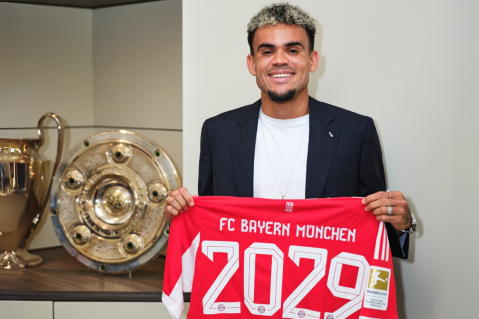 “Quiero ganar todos los títulos posibles”: Luis Díaz, en su presentación en Bayern