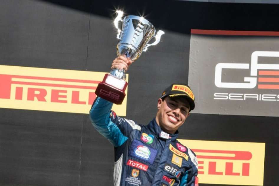 Óscar Tunjo fue segundo en el GP de España en la GP3. Foto: Oficina de Prensa