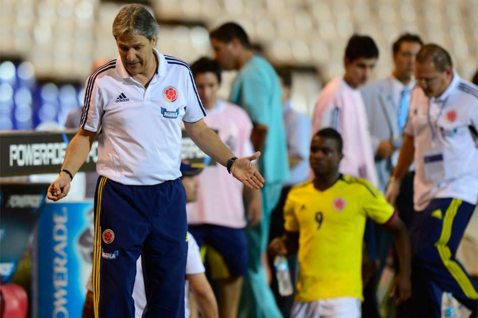 Varios momentos de angustias pasó el técnico de la Sub-20 en Mendoza, Argentina / AFP