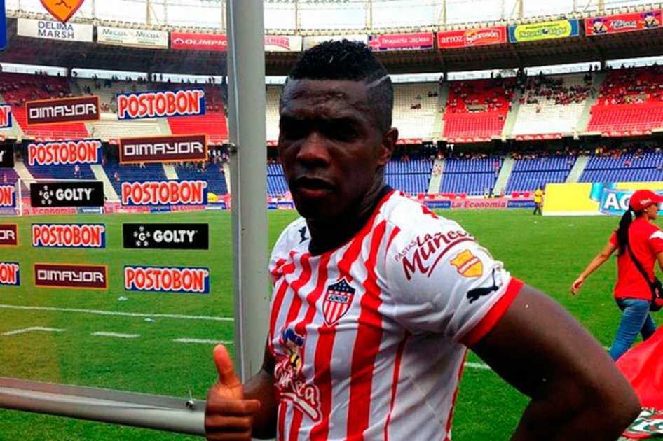 Edinson Toloza, delantero del Júnior de Barranquilla. Foto tomada de @JuniorClubSA