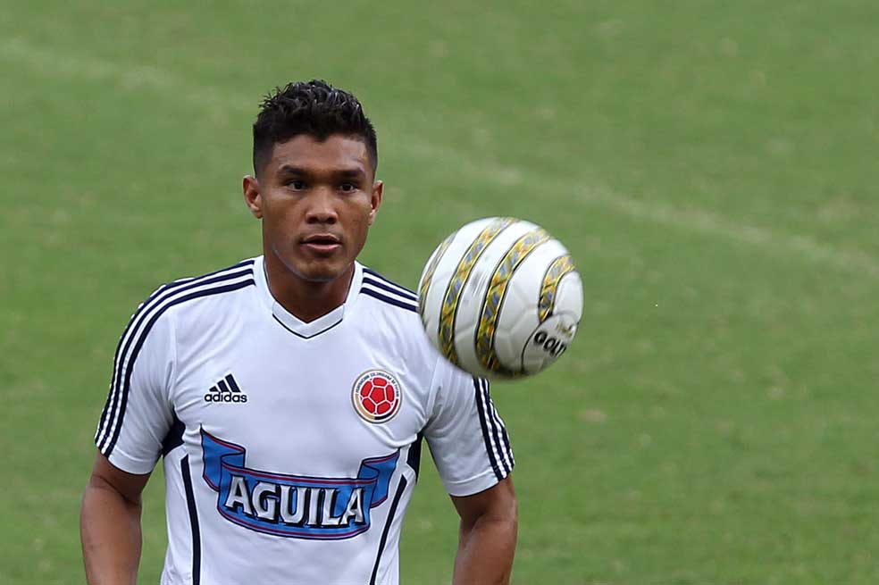 El delantero colombiano Teófilo Gutiérrez dice que está agradecido con Dios por darle la posibilidad de jugar en un club tan grande como River Plate. / EFE
