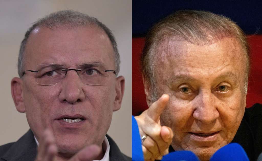 Embajador en Reino Unido, Roy Barreras, y excandidato presidencial Rodolfo Hernández.