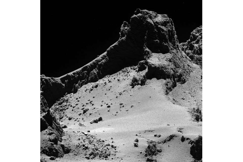 Esta foto, tomada por la sonda Philae, muestra cómo es el cometa. / ESA