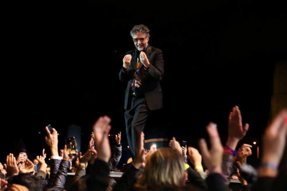 Fito Páez durante su presentación en el FIC.