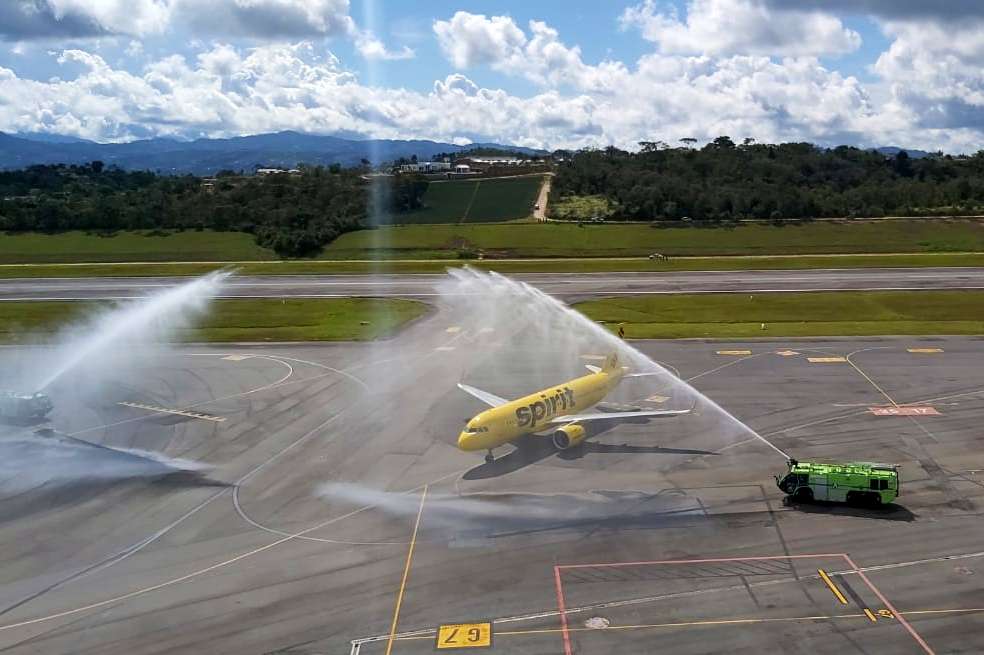Reinició la operación de la ruta Fort Lauderdale - Bucaramanga - Fort Lauderdale, operada por la aerolínea Spirit.