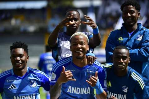 En imágenes: así se vivió el triunfo de Millonarios contra Fortaleza