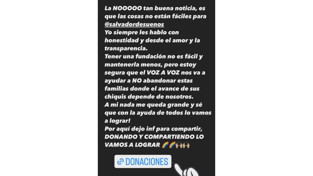 Carolina Cruz atraviesa por días difíciles con su fundación ‘Salvador de sueños’