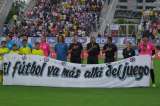 Con Carles Puyol y más estrellas se diputó el partido de la paz en Barranquilla