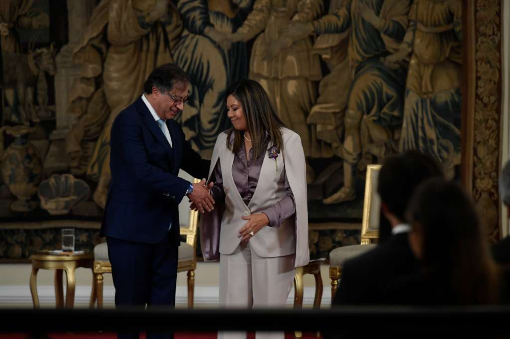 Posesión como Fiscal General de la Nación ante el presidente Gustavo Petro.