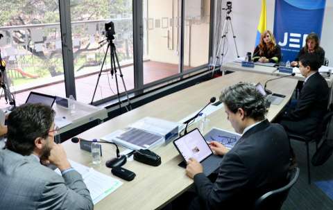 Empieza primera audiencia de aporte de verdad de David Char en la JEP