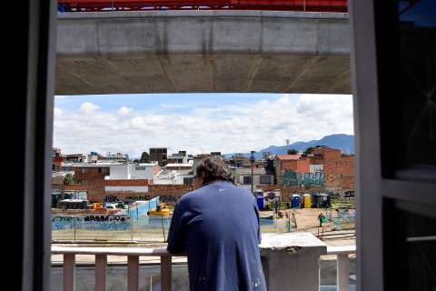 Así es vivir frente a las obras del metro de Bogotá