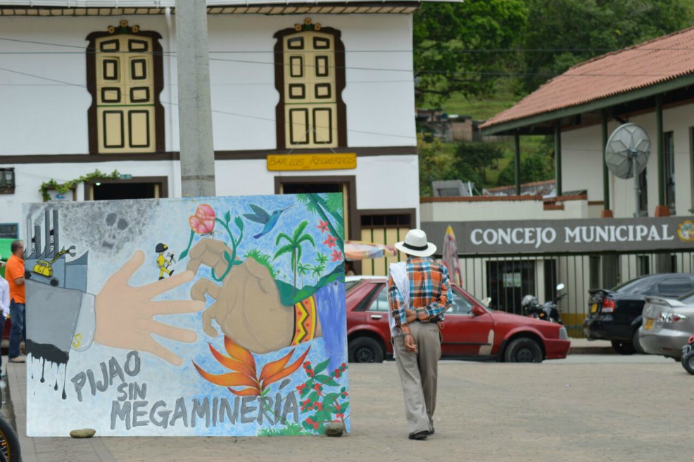 En Pijao, Quindió, se realizó una consulta popular el pasado 9 de junio que vetó la minería de metales en el municipio. / Daiana González Navas