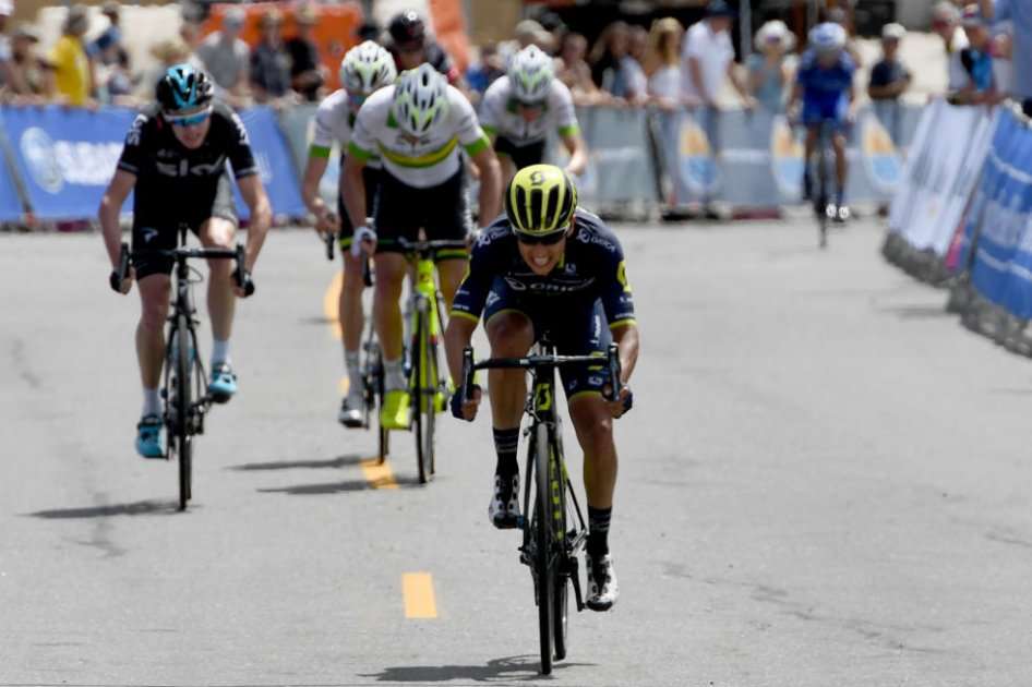 Esteban Chaves, pedalista del Orica Scott. Foto: AFP