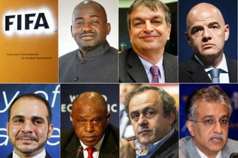 Así inician la carrera a la presidencia de Fifa los siete candidatos