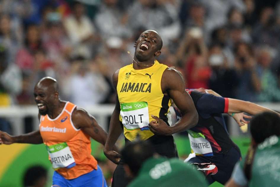 Usain Bolt durante la final de los 200 metros. / AFP
