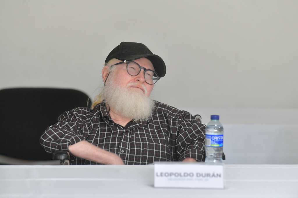Delegado de la disidencia de las FARC conocida como Estado Mayor Central (EMC), durante la instalación del sexto ciclo de diálogos entre el Gobierno y las disidencias de Calarcá Córdoba.